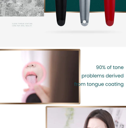 Y-Kelin Stainless Steel Tongue Scraper – Oral Cleaner Brush for Fresh Breath and Hygiene Care