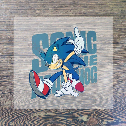Sonic Cartoon Iron-On Patches – DIY Heat Transfer Anime Stickers for Clothing & Custom T-Shirts