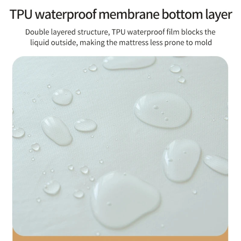 Waterproof Fitted Bed Sheet – 360 Elastic Band Mattress Protector for Single, Double, King & Queen Size