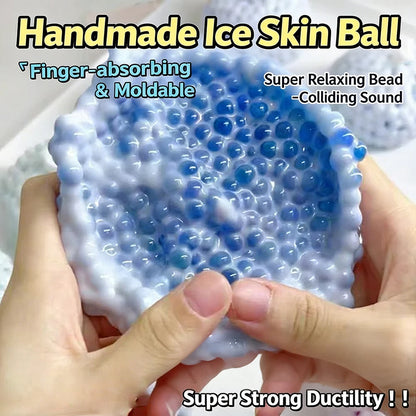 Crunchy Squishy Stress Ball - Sand-Filled Fidget Squeeze Toy for Stress Relief & Office Desk Use