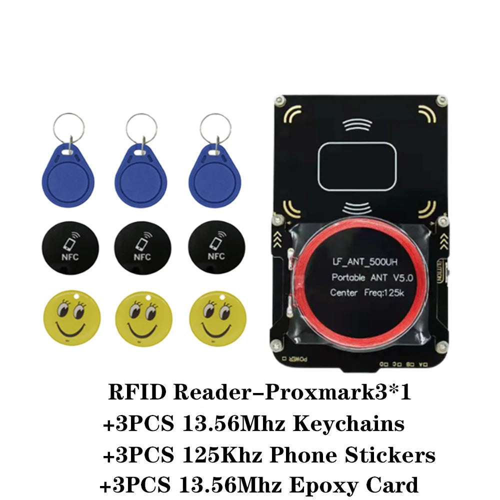New Proxmark3 5.0 RFID Card Reader – 512M IC/ID Key Writer & NFC Smart Chip Copier Programmer Kit with UID S50 Decoder