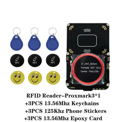 New Proxmark3 5.0 RFID Card Reader – 512M IC/ID Key Writer & NFC Smart Chip Copier Programmer Kit with UID S50 Decoder