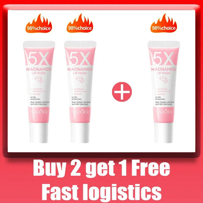 Dark Lip Lightening Balm & Exfoliating Lip Mask – Moisturizing Treatment to Reduce Lines, Improve Dryness & Restore Natural Pink Lips