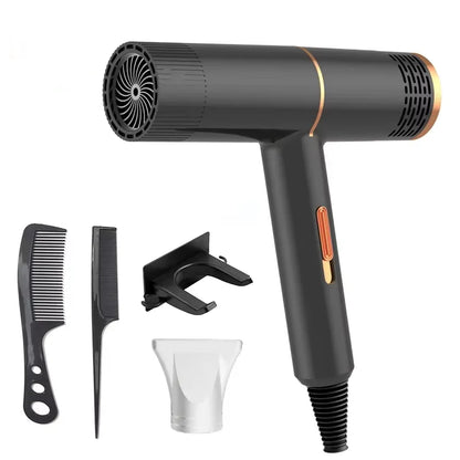 Anion Professional Hair Dryer — High-Speed Electric Turbine with Fast Drying & Thermostat