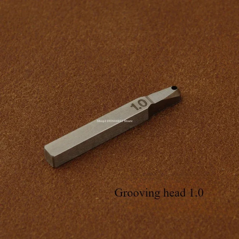 Adjustable Leather Grooving & Marking Tool – Multi-Function Cutter Head for DIY Leathercraft & Edge Carving