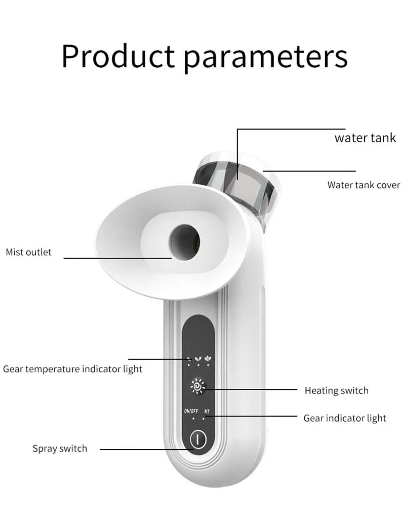 Portable Nano USB Eye Mist Sprayer – Ionic Warm Compress Humidifier for Eye Care & Dry Eye Relief