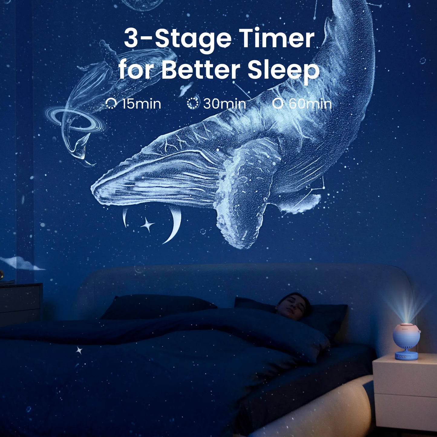 POCOCO Galaxy Projector - Star Night Light Lamp with HD Soft Light for Kids