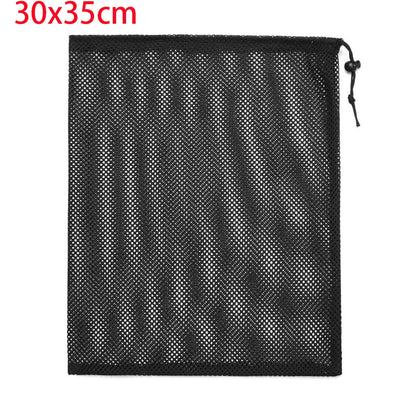 Durable Nylon Mesh Drawstring Bag – Multi-Purpose Outdoor Travel Storage Pouch for Camping Gear