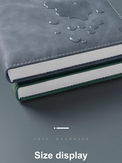A5 Thickened Deer Head Notebook – Business PU Soft Leather Notepad with Horizontal Lines, School & Office Stationery Supplies