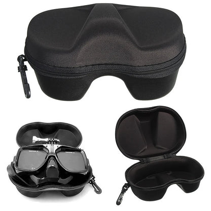 EVA Multifunction Snorkel Case - Zippered Face Cover and Diving Glasses Storage Box, Ideal for Scuba and Underwater Swimming Sets
