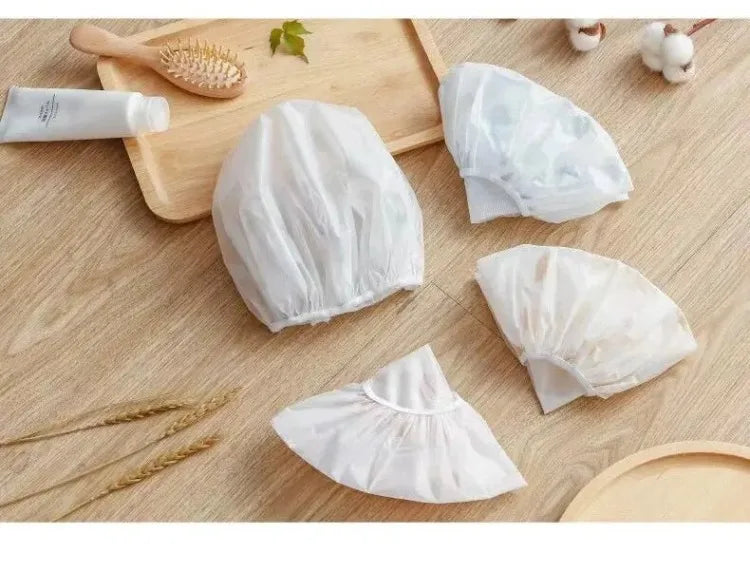 5PCS Waterproof Shower Caps – Women's Anti-Oil, Smoke, Hair Care, Dry Hair Cap for Household Bathing
