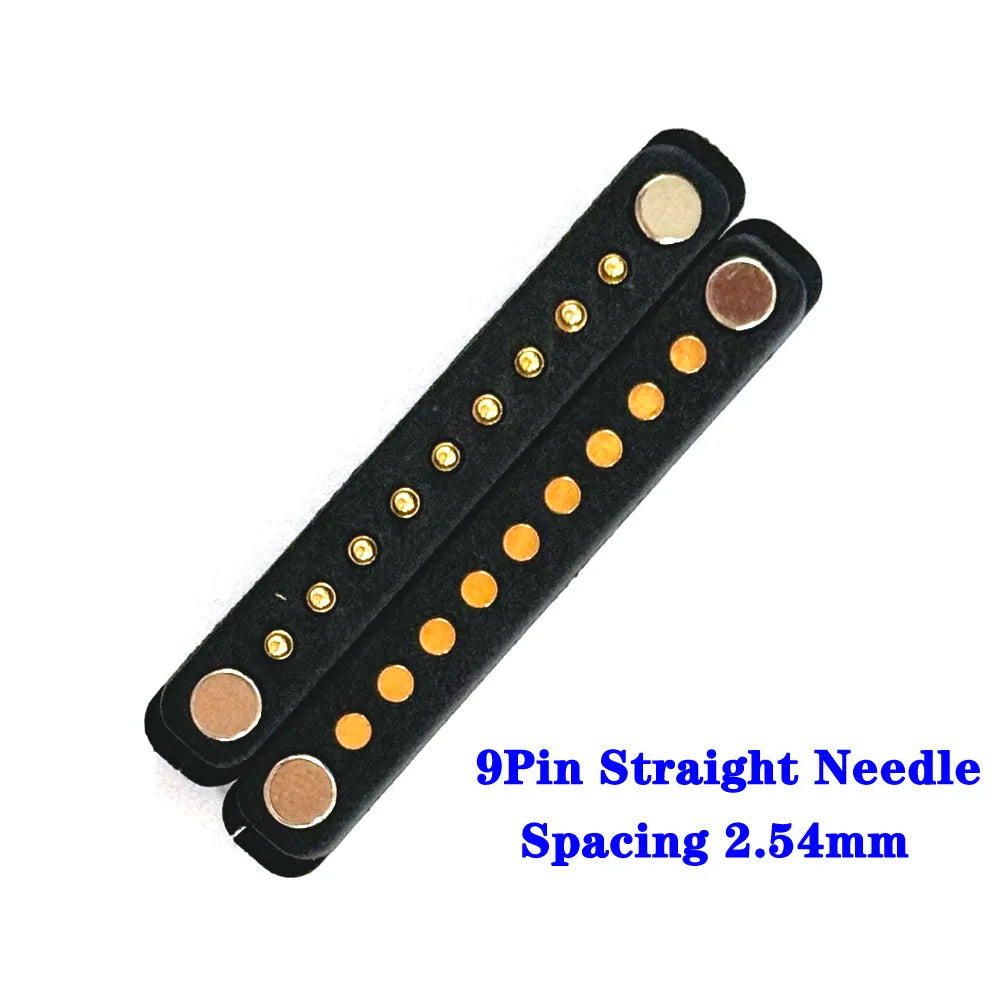 2-Pin Waterproof Magnetic Pogo Pin Connector - 2.8mm Pitch Spring-Loaded Male/Female DC Power Socket with Ears