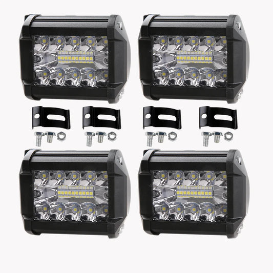 4" / 7" LED Work Light Bar 144W/120W Spot Flood Combo – Off-Road Lighting for Car, Tractor, Boat, Truck, SUV & ATV Repair & Utility Use