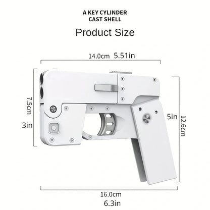 Foldable Mobile Phone Shaped Soft Bullet Gun Toy - Creative Pistol Toy for Kids and Adults