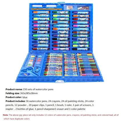 Children's Drawing Set – 208/150/86PCS Sketch & Doodle Art DIY Toolkit with Portable Case, Non-Toxic Gift for Kids