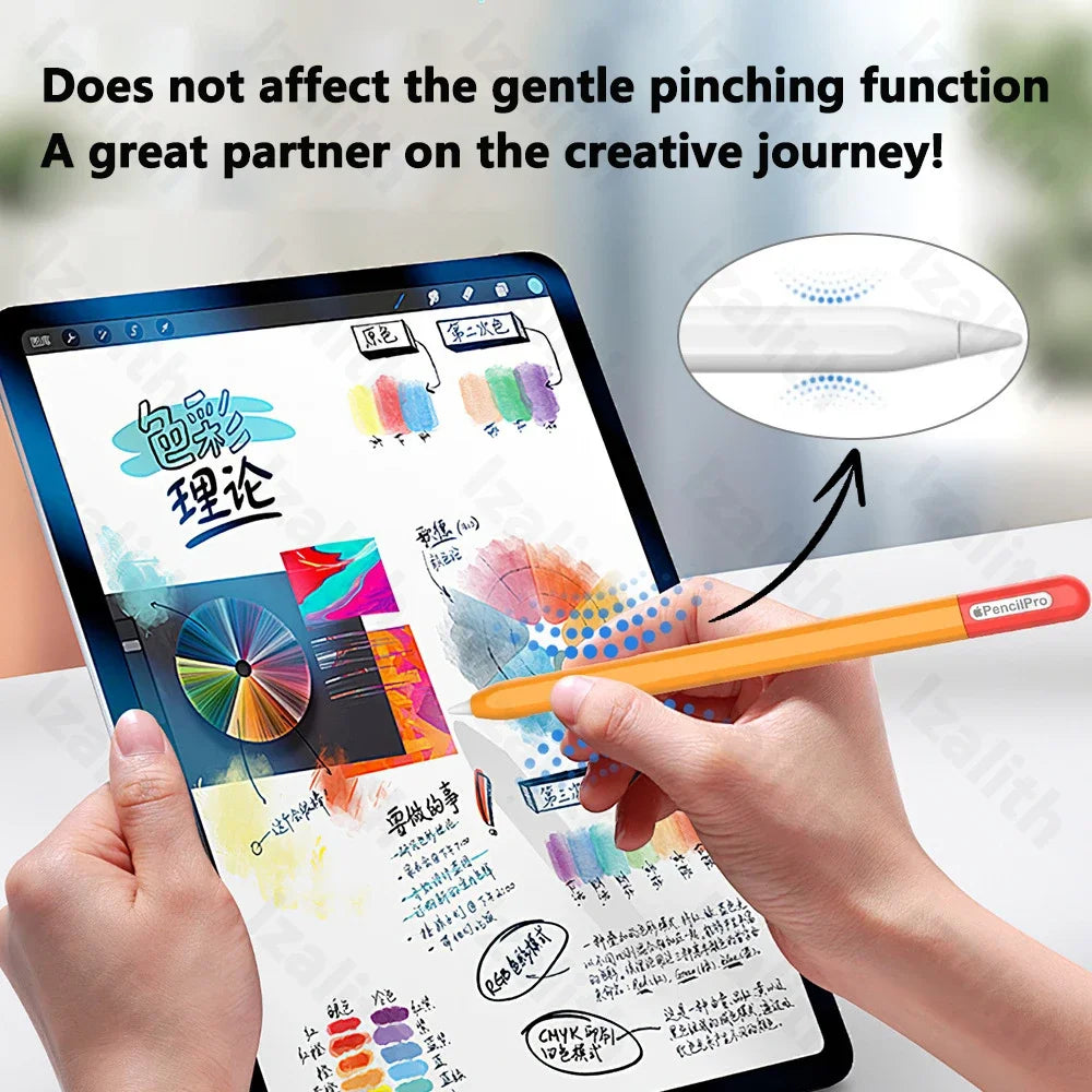 Pencil Case for Apple Pencil Pro | Soft Silicone Ultra-Thin Protective Cover for iPad Pencil