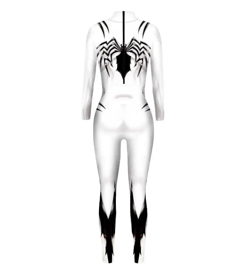 MINISO Women’s Cosplay Bodysuit – Sexy Spiderman, Iron Man & Gwen Stacy Jumpsuit for Halloween & Superhero Parties