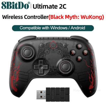 8BitDo Myth Wukong Ultimate 2C Gamepad - Wireless & Wired Gaming Controller for PC, Windows 10/11, Steam, Raspberry Pi & Android