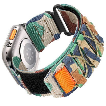 Tactical Nylon Strap for Apple Watch – Alpine Trail Loop Band for 40-49mm Series Ultra2, 11, 7-9, SE