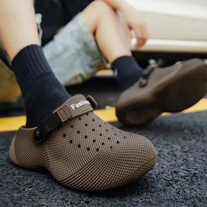 Men’s 3D Platform Sport Sandals - 2026 Summer Slip-On Non-Slip EVA Beach Shoes