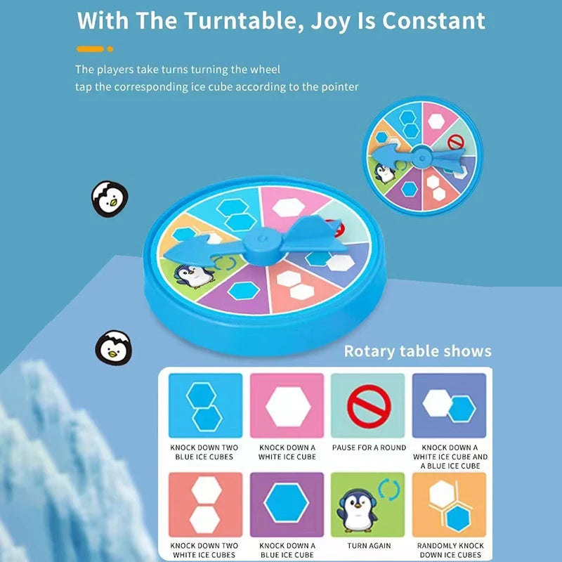 Mini Ice Breaking Penguin Game — Save the Little Penguin Desktop Interactive Toy for Kids & Parent-Child Competition