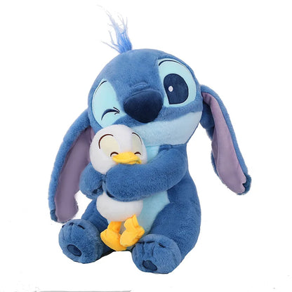 Disney Stitch Plush Doll - Lilo and Stitch Cute Duck Version, Kawaii Stuffed Toy for Christmas and Birthday Gifts
