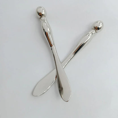 Metal Face Massage Stick — Anti-Wrinkle Eye Cream Applicator & Mask Mixing Spatula for Facial Care