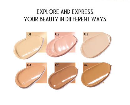 30ml Matte Liquid Foundation Cream – Long-Wear, Oil-Control, Full Coverage Waterproof Concealer for Wheat Tone Makeup