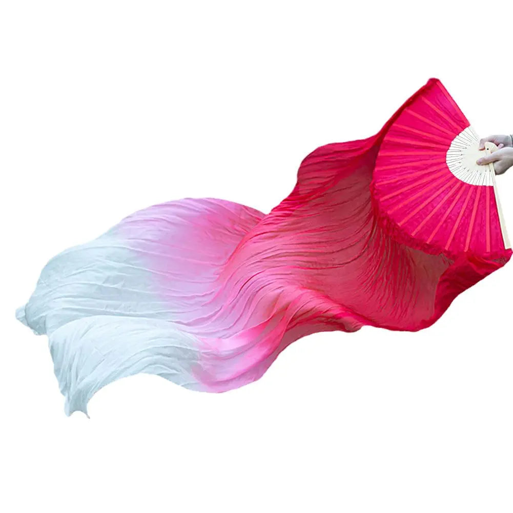 Hot Sell 150cm Gradient Ms. Belly Dancing Fan - Long Color Fans for Dance Practice