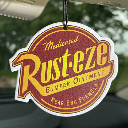 Rust Eze Car Air Freshener – Perfume Pendant for Rearview Mirror, Super Cologne Scent Suspension Decoration