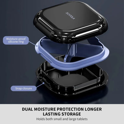 Portable Braces and Mouth Guard Case – Slim Night Denture Holder with Lid for Teeth Aligners and Orthodontic Supplies