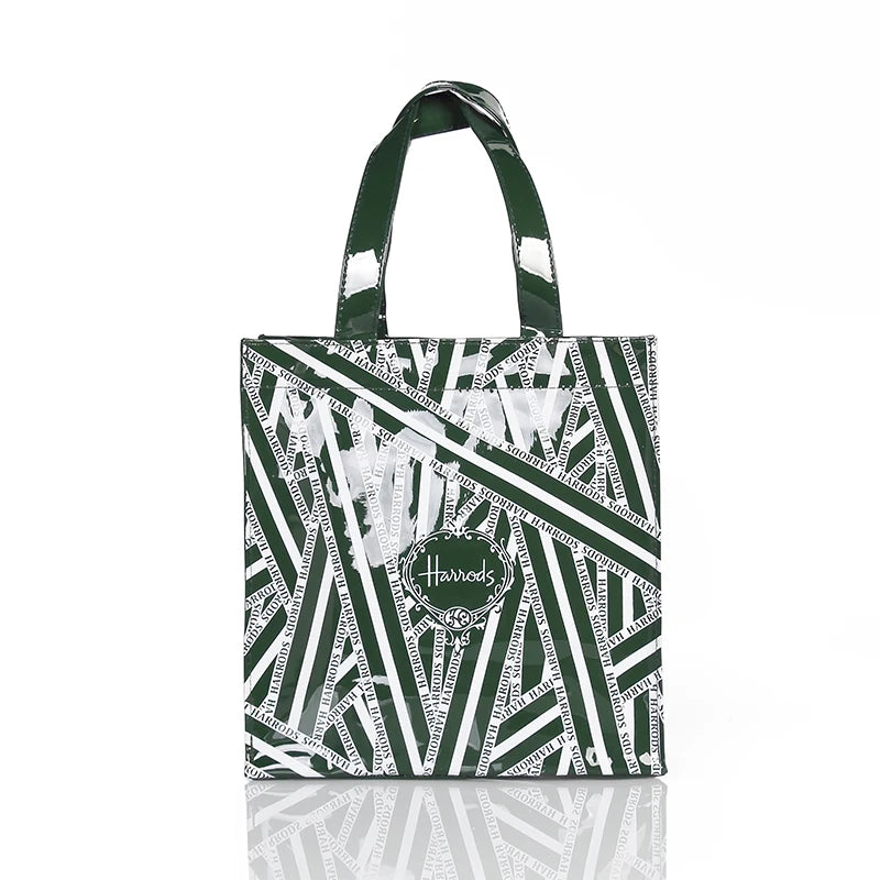 Simple Stylish PVC Reusable Shopping Bag – Luxury Eco-Friendly Waterproof Tote for Summer Beach