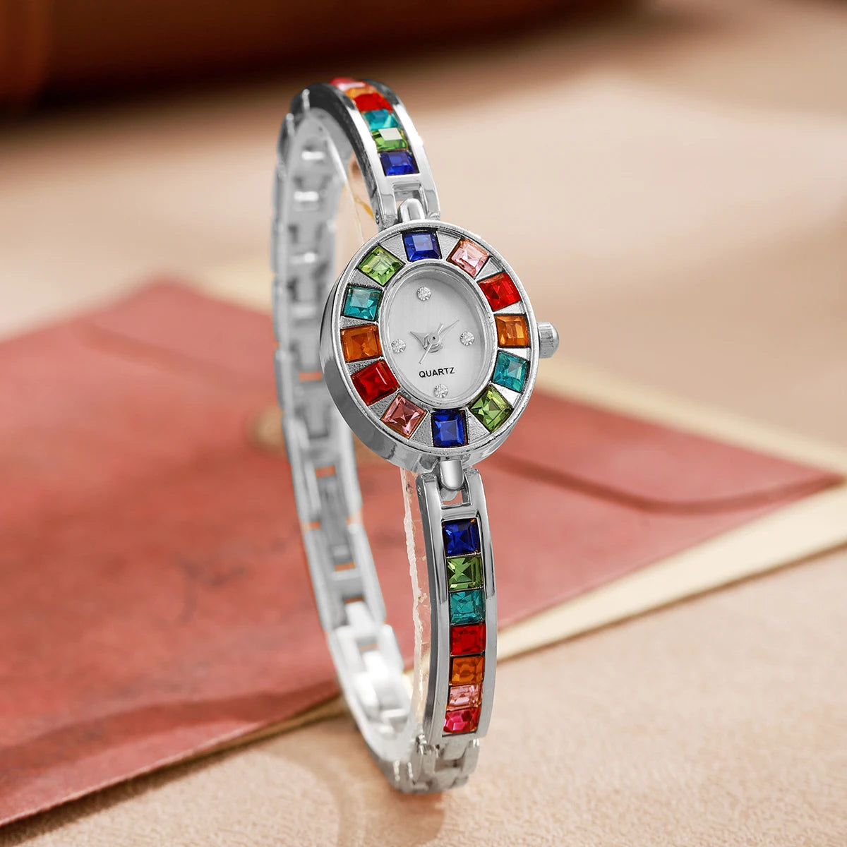 Luxury Rhinestone Women's Watch – Fashion Quartz Bracelet Band for Ladies & Girls Gift (No Box) ⌚✨
