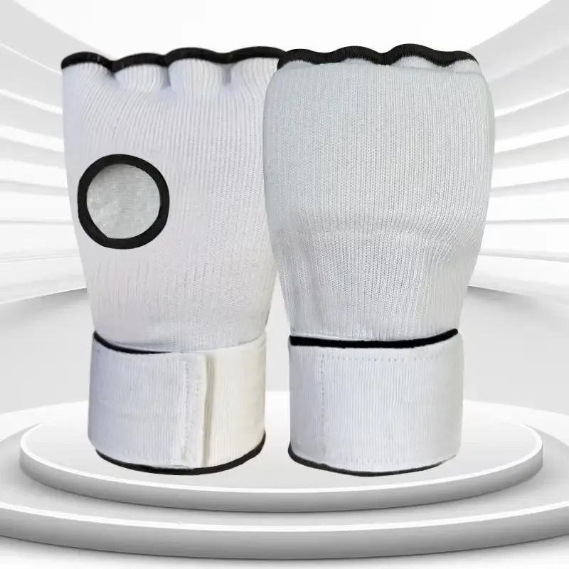 Hybrid MMA Gloves - Half-Finger Boxing & Muay Thai Training Mitts with Thick Sponge Padding