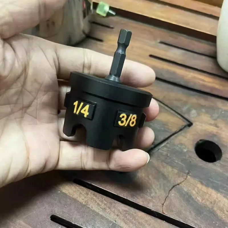 Threaded Rod Zipper Drill Adapter - Quick-Release Nut Socket Wrench Tool