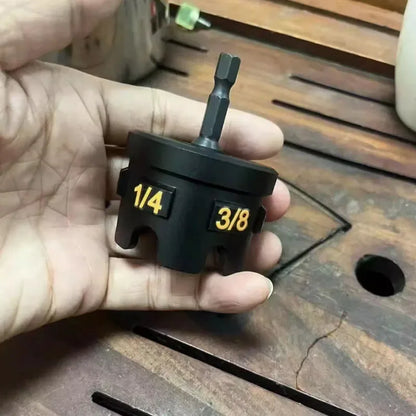 Threaded Rod Zipper Drill Adapter - Quick-Release Nut Socket Wrench Tool