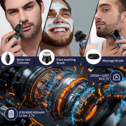 Sejoy Electric Razor for Men – 3-Blade Foil Shaver with 7500 RPM High-Speed Motor & Digital Power Display