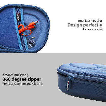 LTGEM EVA Hard Travel Case for JBL Live & Tune Series Bluetooth Headphones – Protective Storage Bag for 770NC, 660NC, 650BT, 460NC, Tour One, E45BT