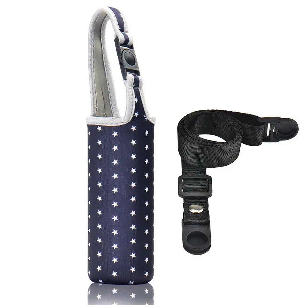 Universal Water Bottle Cooler Bag - Insulated High Capacity Pouch for Outdoor Travel, Camping & Hiking