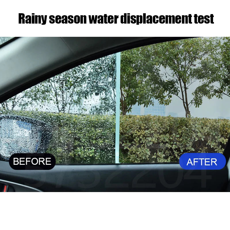 Car Glass Water Repellent Spray – Hydrophobic Anti-Rain Coating for Windshields, Windows, and Side Mirrors