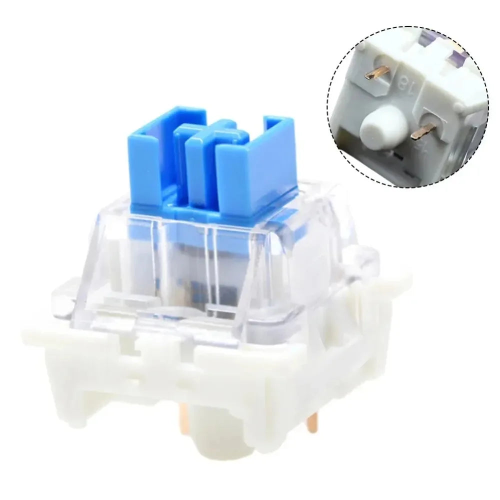Keyboard Switch Replacement - 3 Pin Tactile Clicker Key Switches for Mechanical Keyboards