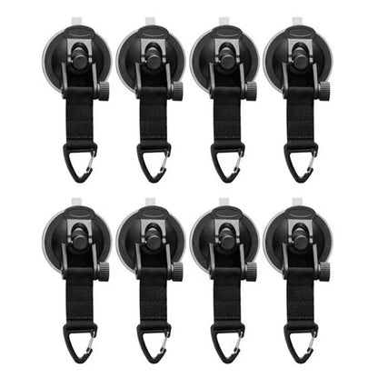 Vacuum Suction Cup Car Tent Buckle with Glass Hook - Lightweight Camping Bracket for Hiking and Climbing