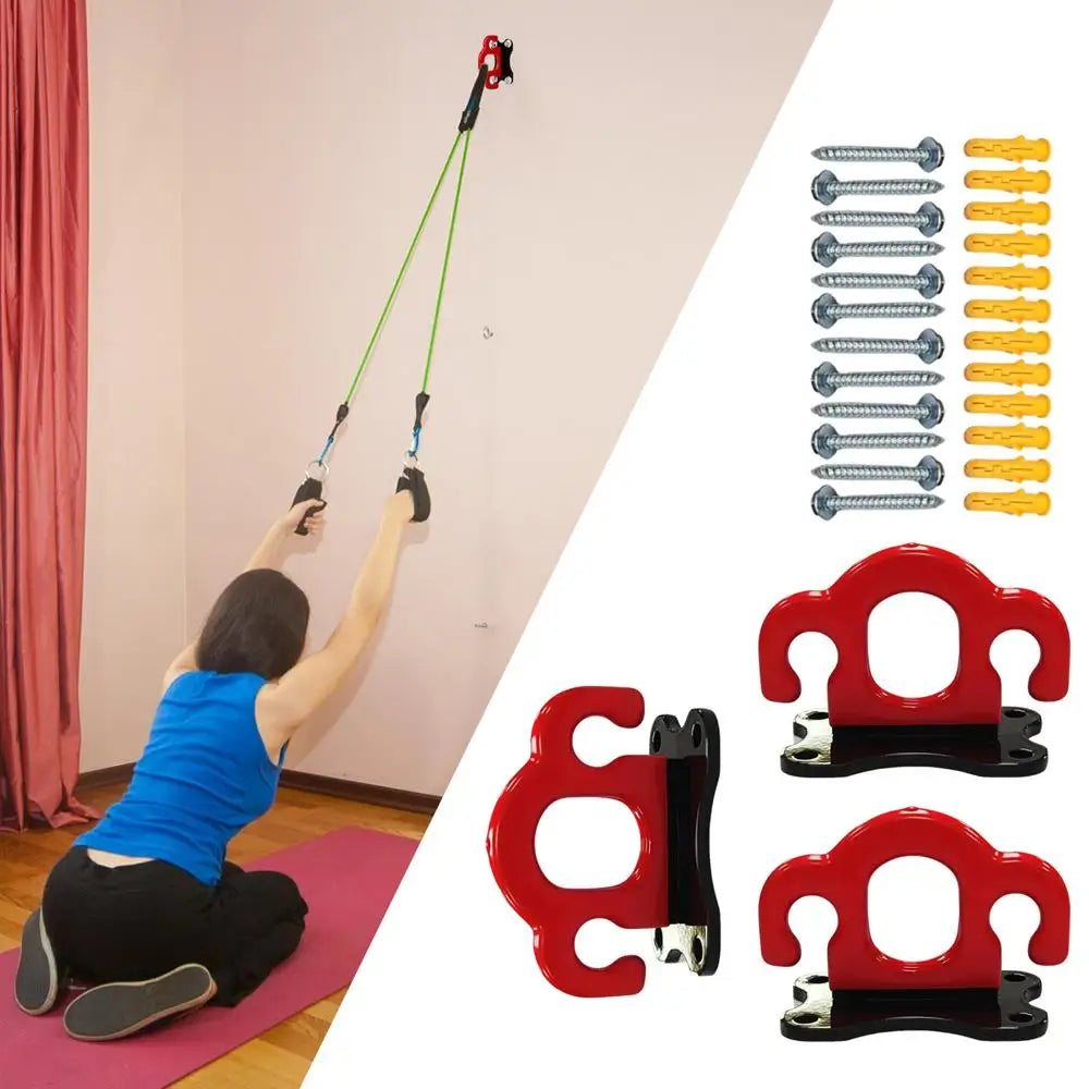 Resistance Band & Hammock Wall Mount Hooks — 3-Pack Yoga, Workout & Bodyweight Strap Holder Set