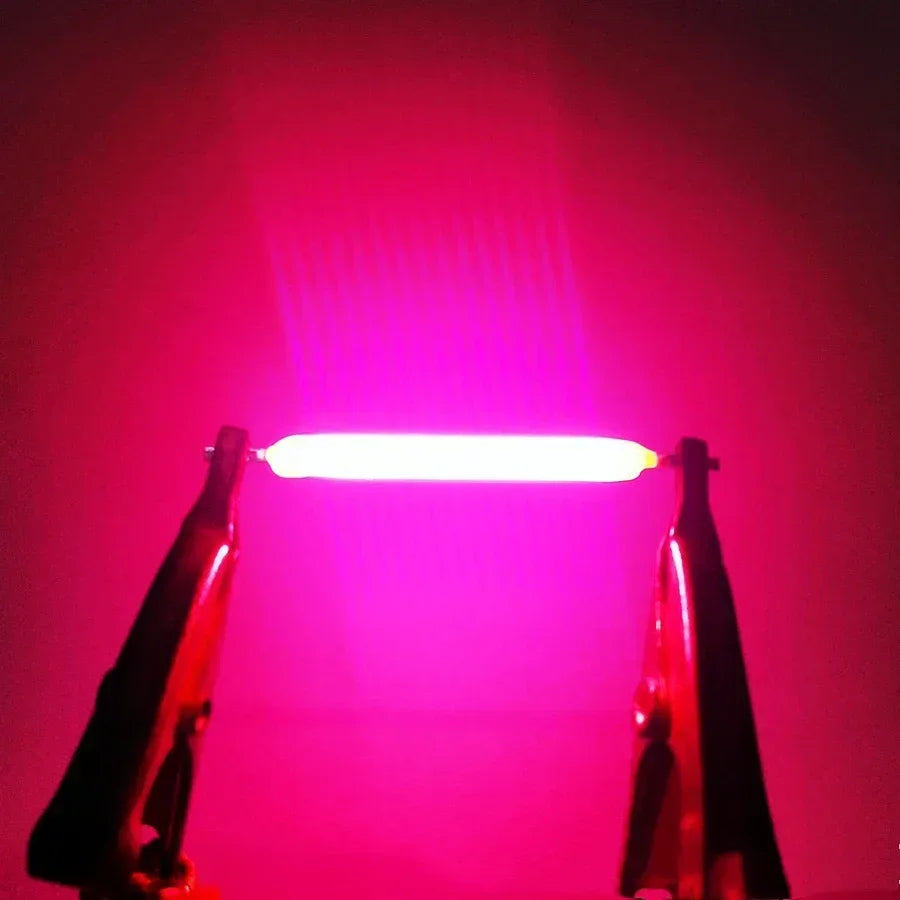 3V 38mm LED Filament COB Bulb - Multicolor Edison Lamp Diodes for Holiday Lighting, 5–100PCS/Box