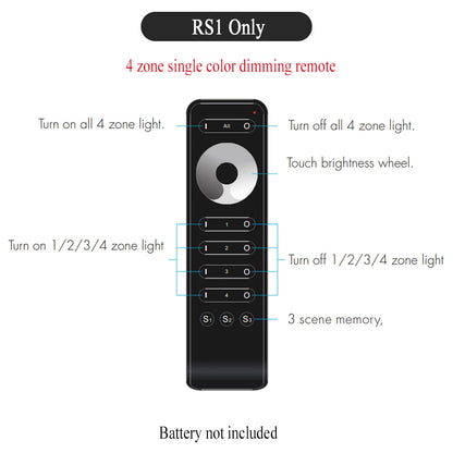 CENFAYA ZigBee & RF 2CH LED Controller - Smart DC 12V/24V Dimmer for CCT LED Strips with Remote Control