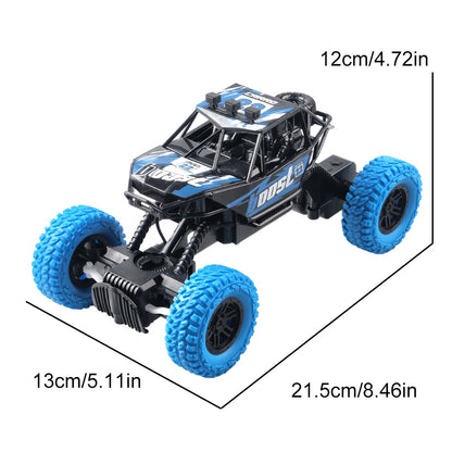 Remote Control Off-Road Toy Car - Colorful Flashing Lights and Rubber Wheels, Ideal Christmas Gift for Children