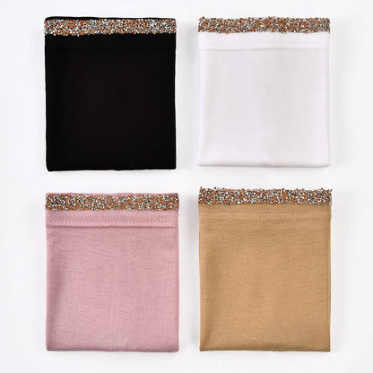 Women’s Modal Cotton Hijab Undercap - Soft Stretchy Diamond Bonnet for Muslim Headscarf & Turban Styling