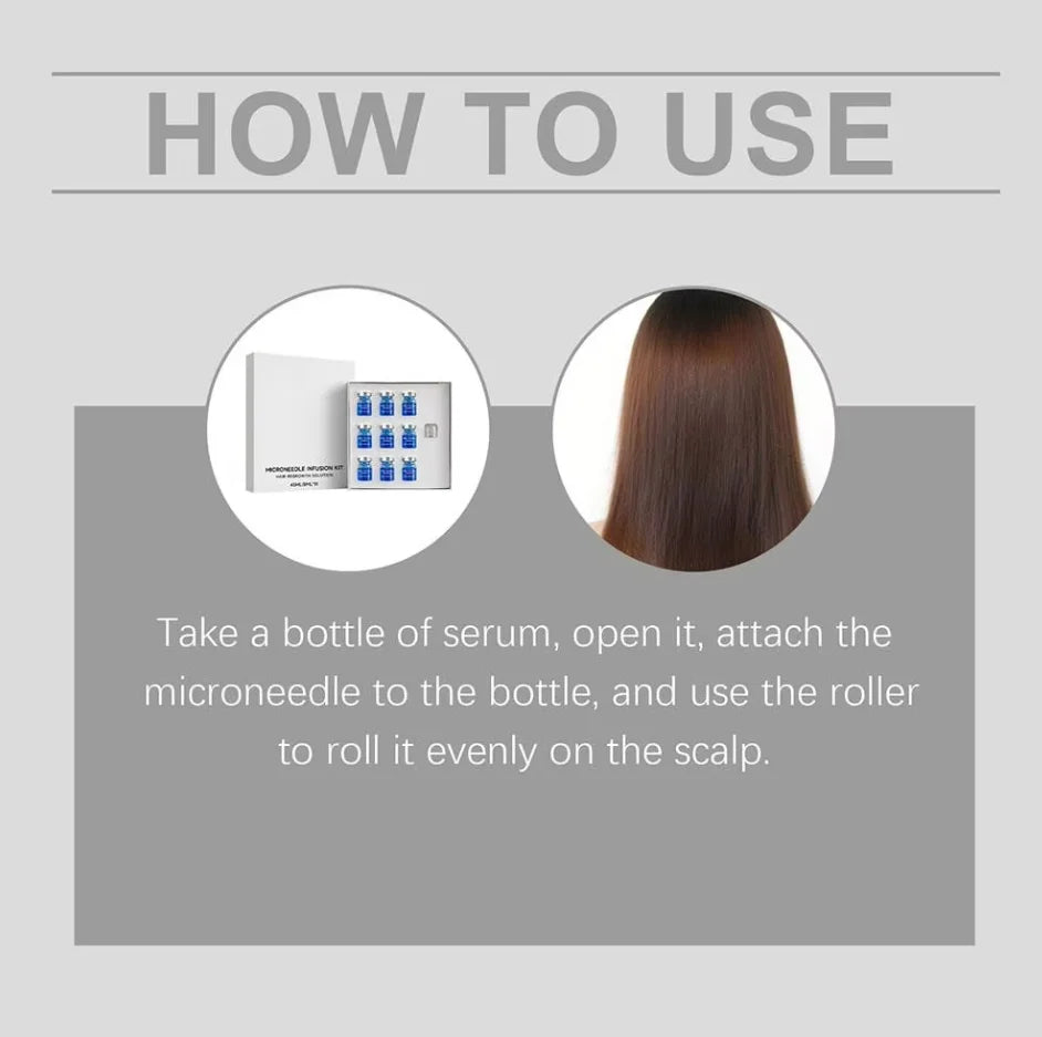 Microneedle Scalp Care Kit - Nourishing Serum & Hair Health Maintenance Tool