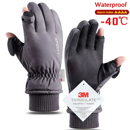 Winter Men & Women Touchscreen Gloves - Waterproof, Windproof, Full Finger, Non-Slip for Outdoor Sports, Cycling, Snow & Ski