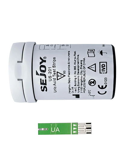 CDS-101 Multifunction Test Strips - Blood Glucose, Ketone and Uric Acid Testing Strips, 50 per Bottle (Meter Not Included)